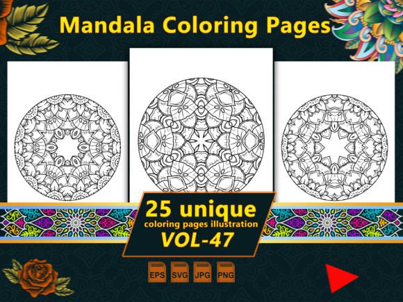 A Brand Designer's Review of Mandala Coloring Pages Vol-47 Interiors
