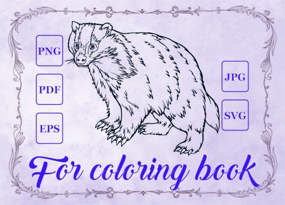 A Craftsperson's Review: Badger Graphics for Coloring Pages