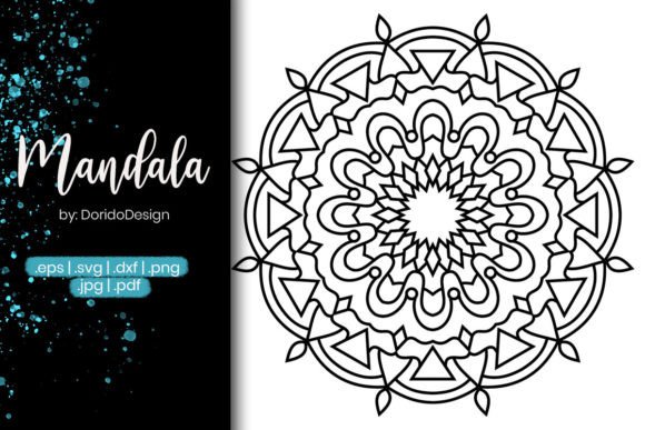 A Flexible Mandala Design for Crafts & Coloring Pages