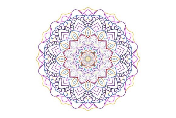 Colorful Mandalas for Graphics & Coloring Pages Amp
