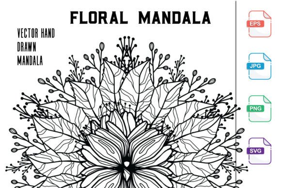 Coloring Flower Mandalas Graphics & Coloring Pages Amp