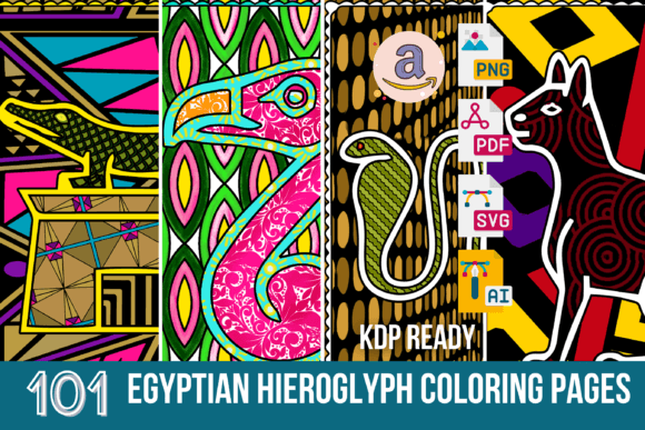 Egyptian Hieroglyphs Coloring Sheets: Graphics & Coloring Pages Amp
