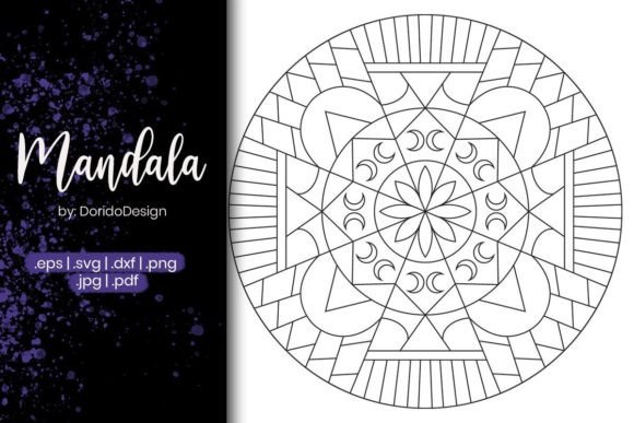 Geometric Mandala Vol.23: Coloring Pages Amp Graphics