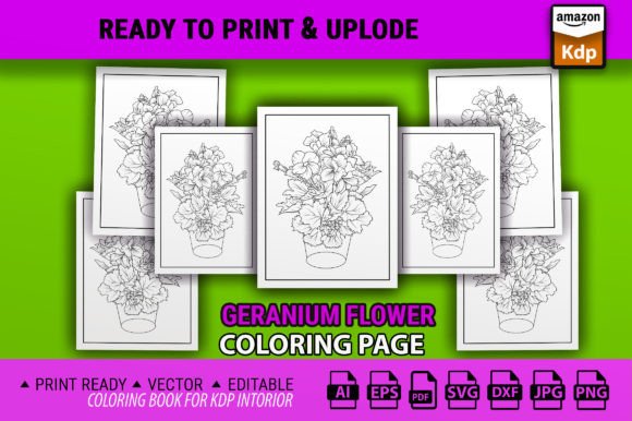 Geranium Flower Coloring Pages: Graphics & Amp Review