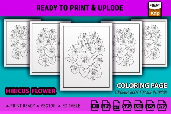 Hibiscus Flower Coloring Pages Books: Graphics & Amp Review