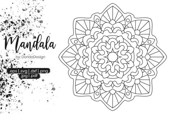 Mandala Coloring Page Vol.004 for Editorial Graphics