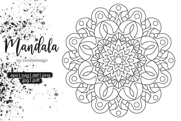 Mandala Coloring Page Vol.010: A Versatile Design Asset