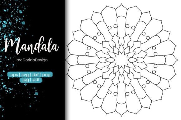 Mandala Coloring Page Vol.10: Graphics & Coloring Pages Amp Review