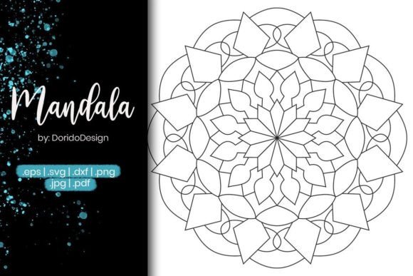 Mandala Coloring Page Vol.12: A Graphics Asset for Coloring Pages Amp