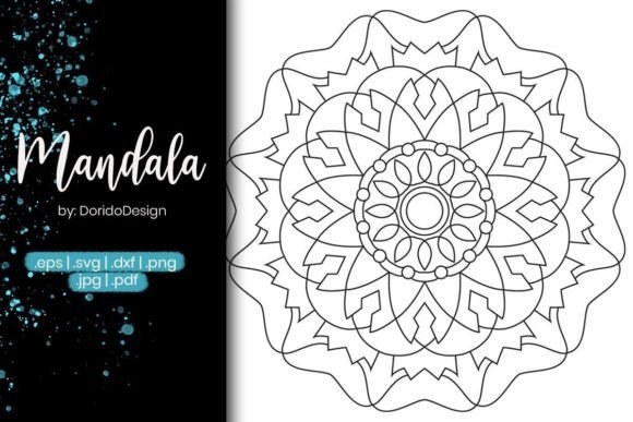Mandala Coloring Page Vol.27 Graphics & Coloring Pages Amp