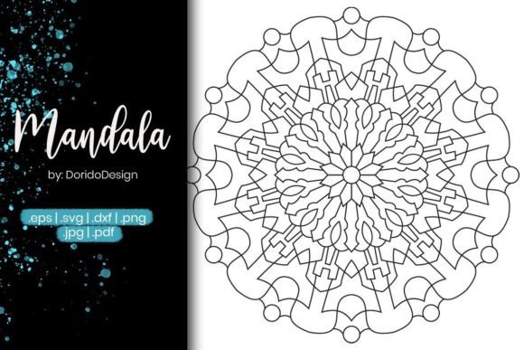 Mandala Coloring Page Vol.35: Graphics & Coloring Pages Amp