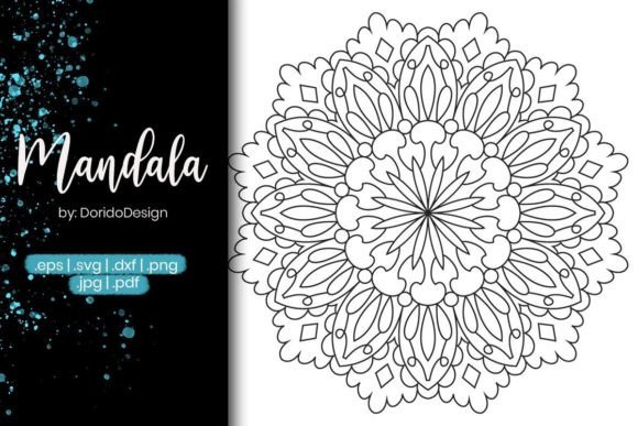 Mandala Coloring Page Vol.41: Graphics & Coloring Pages Amp