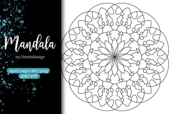 Mandala Coloring Page Vol.45: Graphics & Coloring Pages Amp