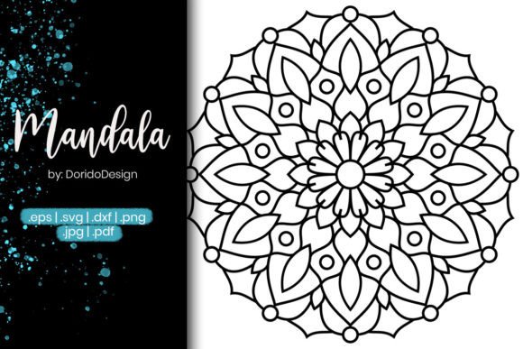 Mandala Coloring Page Vol.80: A Designer's Review for Embroidery