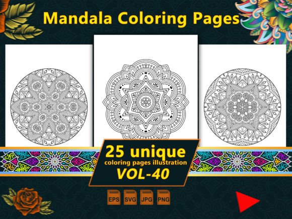 Mandala Coloring Pages Vol-40 Interiors in Practice