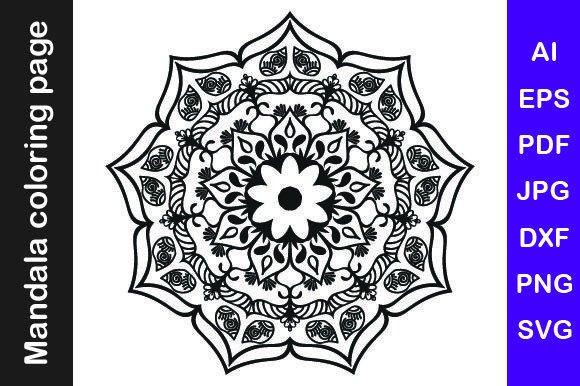 Mandala Coloring Pages Vol. 6 Graphics & Coloring Pages Amp