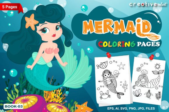 Mermaid Coloring Pages Book 3: An Embroidery Designer's Review