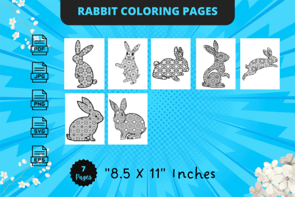 Rabbit Coloring Pages: A Versatile Graphics Asset for Content Creators