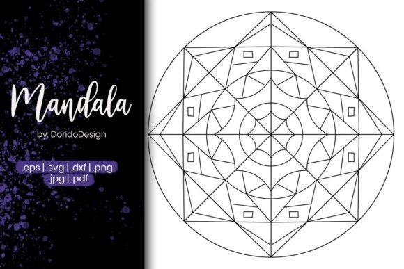 Sacred Mandala Coloring Page Vol.6: Graphics & Coloring Pages Amp
