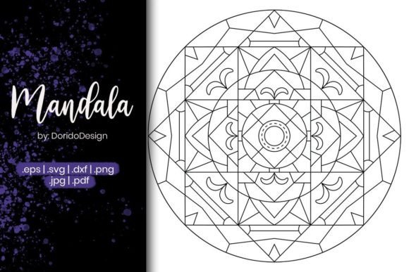 Sacred Mandala Coloring Page Vol.8 Graphics & Coloring Amp Review